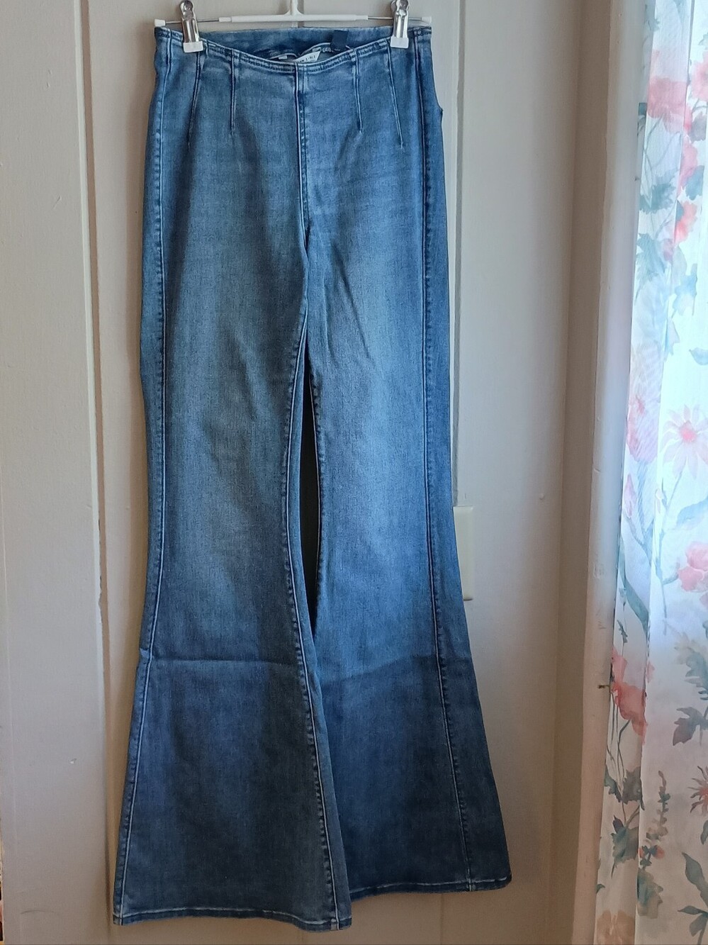 Medium Wash Bell Bottom Flare Jeans